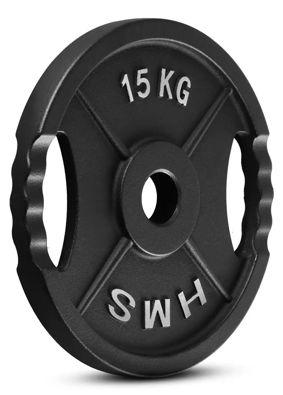 Disc olimpic HMS TOD15 15kg (Black) - 2