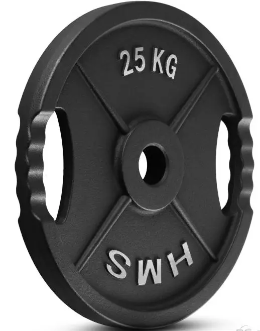 Диск олимпийский HMS TOD25 25kg (Black) - 2