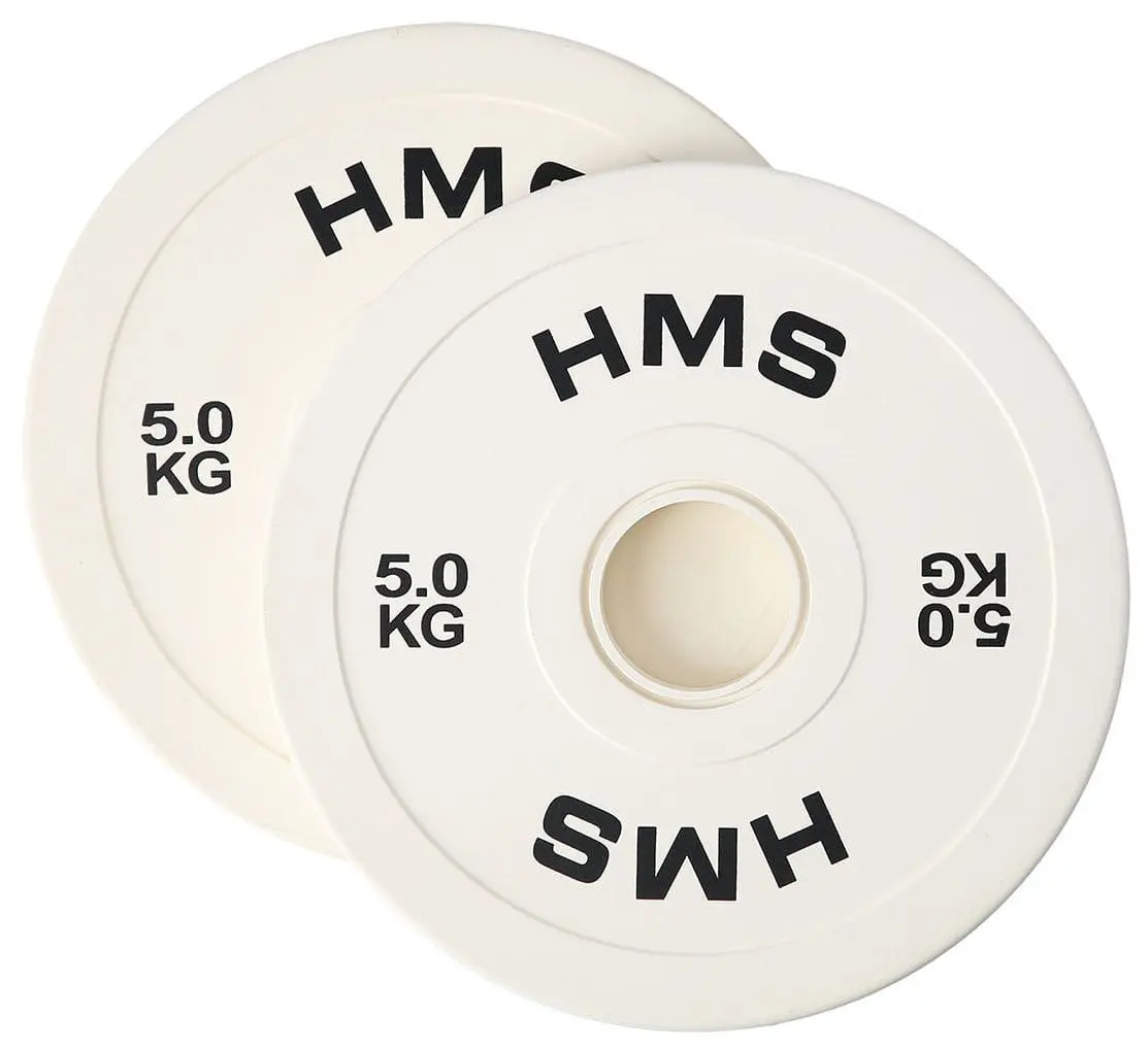 Диски олимпийские HMS CBRS50 2х5kg (White)