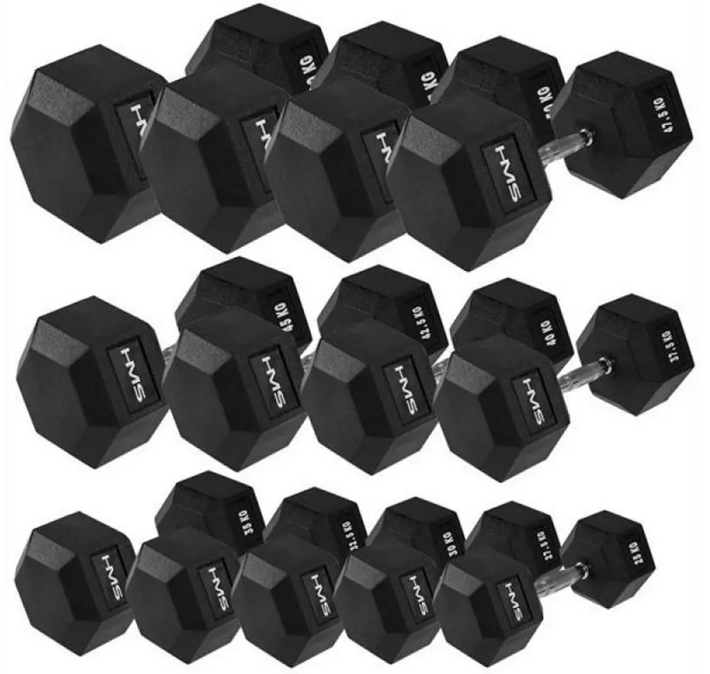 Gantera Hms Hex Pro 50 kg (Black)