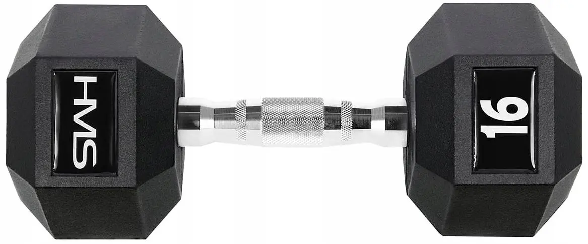 Gantera cauciucata HMS Hex Pro 16kg (Black)