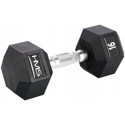 Gantera cauciucata HMS Hex Pro 16kg (Black)