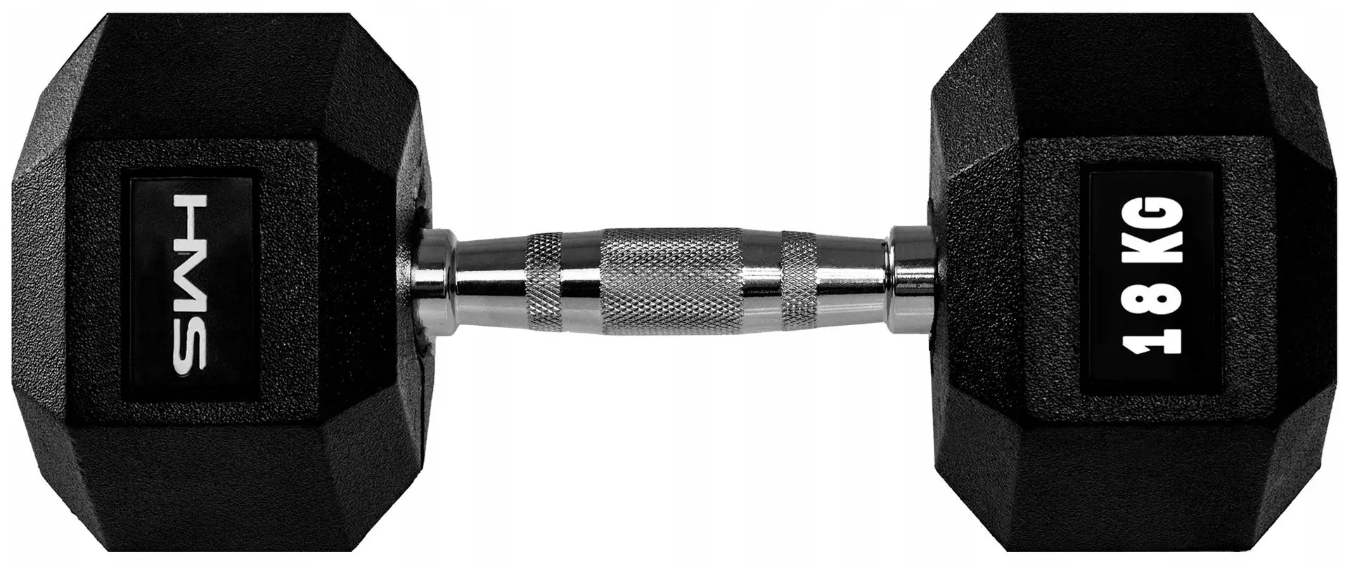 Gantera cauciucata HMS Hex Pro 18kg (Black)