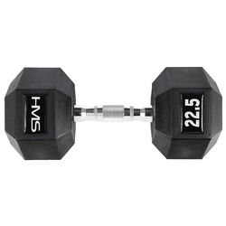 Gantera cauciucata HMS Hex Pro 22.5kg (Black) Thumb