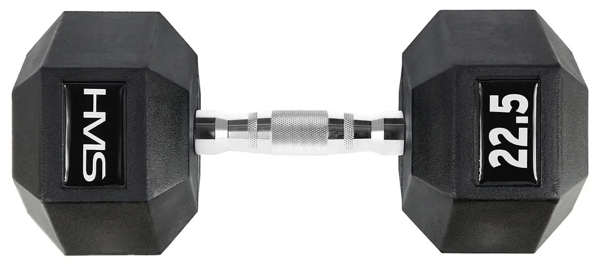 Gantera cauciucata HMS Hex Pro 22.5kg (Black)