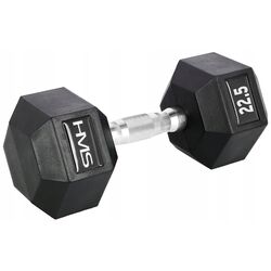 Gantera cauciucata HMS Hex Pro 22.5kg (Black)