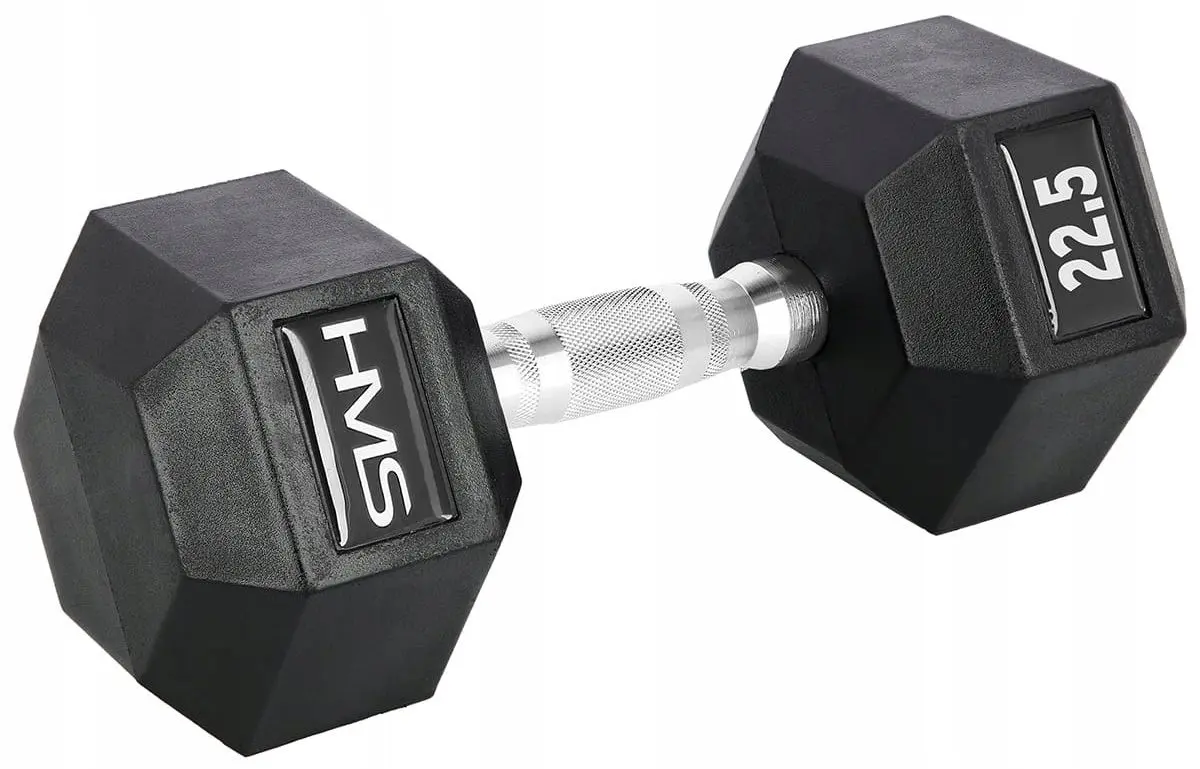 Gantera cauciucata HMS Hex Pro 22.5kg (Black)