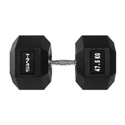 Gantera cauciucata HMS Hex Pro 47.5kg (Black) Thumb