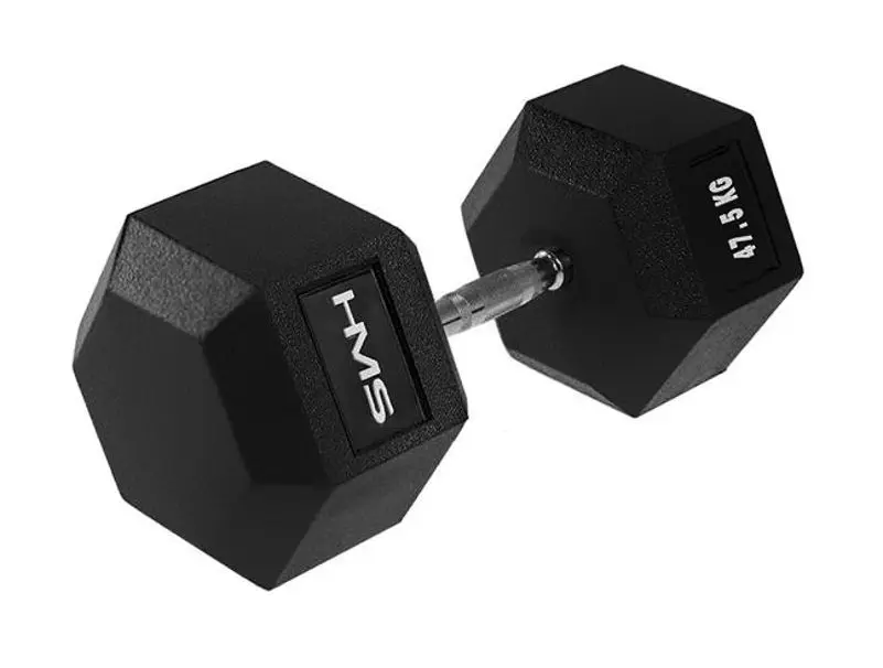 Gantera cauciucata HMS Hex Pro 47.5kg (Black)