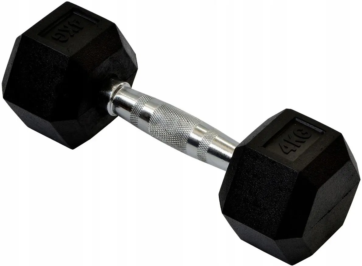 Gantera cauciucata HMS Hex Pro 4kg (Black)