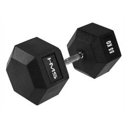 Gantera cauciucata HMS Hex Pro 55kg (Black)