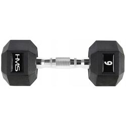 Gantera cauciucata HMS Hex Pro 6kg (Black) Thumb