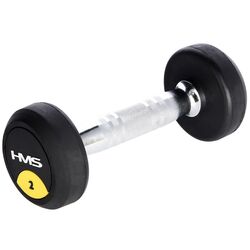 Гантель обрезиненная Hms HG PRO 2kg (Black)
