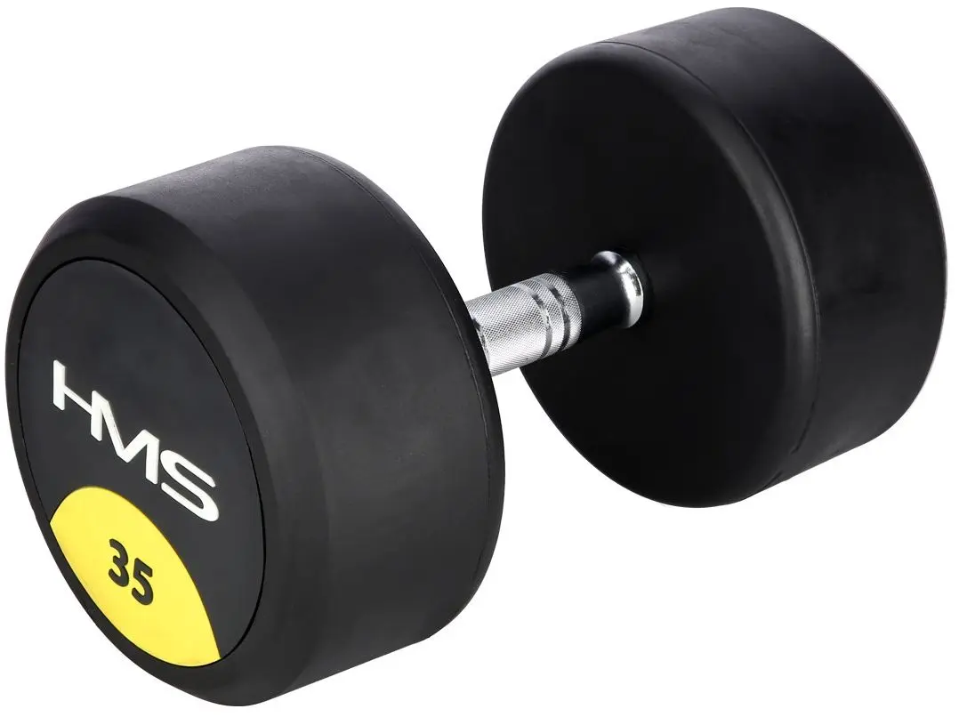 Гантель обрезиненная HMS HG Pro 35kg (Black)