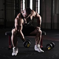 Гантель обрезиненная Hms HG PRO 3kg (Black) Thumb