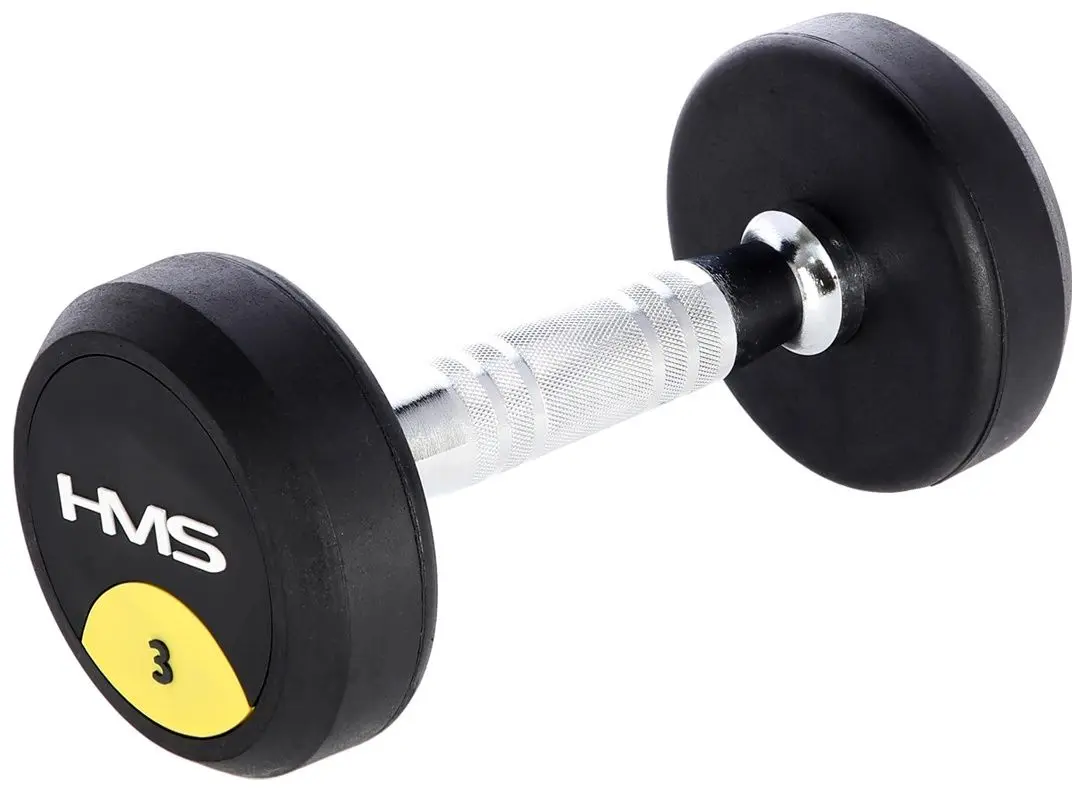 Гантель обрезиненная Hms HG PRO 3kg (Black)