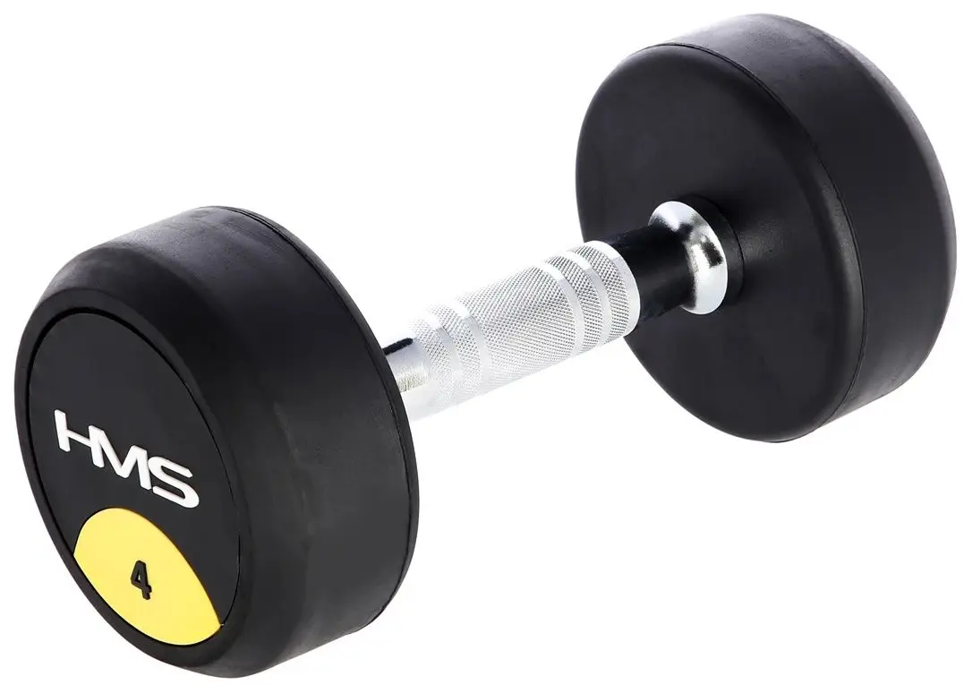 Гантель обрезиненная Hms HG PRO 4kg (Black)