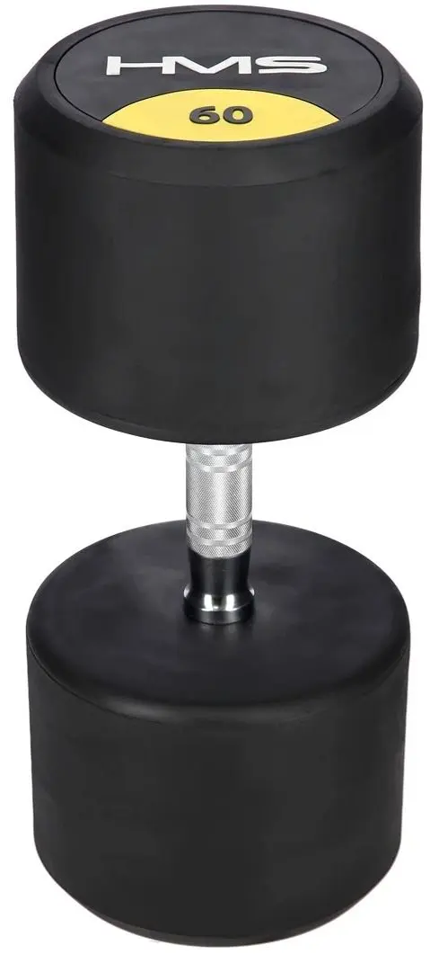 Гантель обрезиненная HMS HG Pro 60kg (Black)