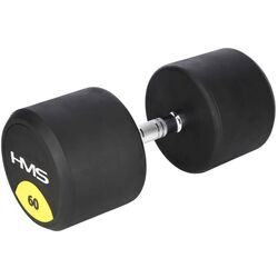 Гантель обрезиненная HMS HG Pro 60kg (Black)