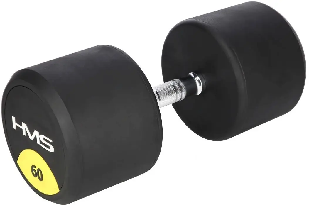 Гантель обрезиненная HMS HG Pro 60kg (Black)