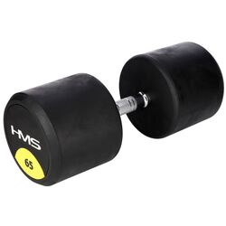 Гантель обрезиненная HMS HG Pro 65kg (Black)