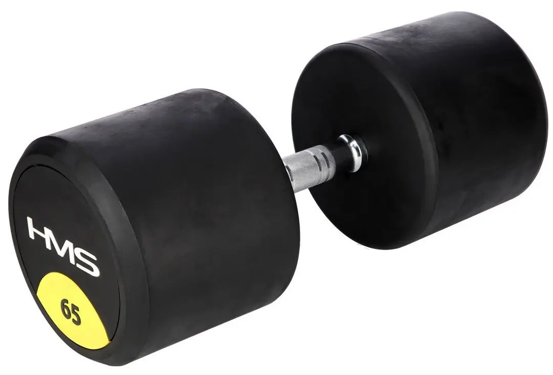 Гантель обрезиненная HMS HG Pro 65kg (Black)