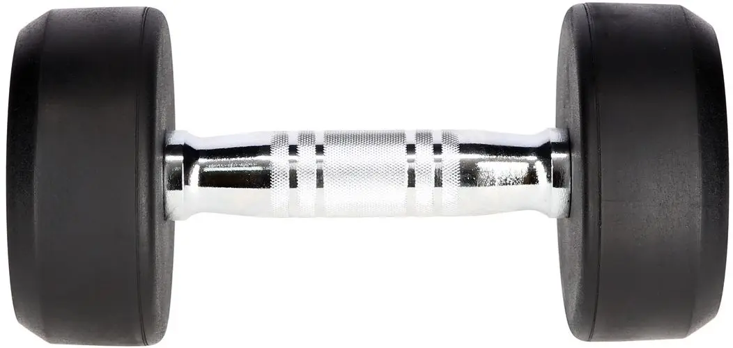 Гантель обрезиненная HMS HG Pro 9kg (Black) - 2