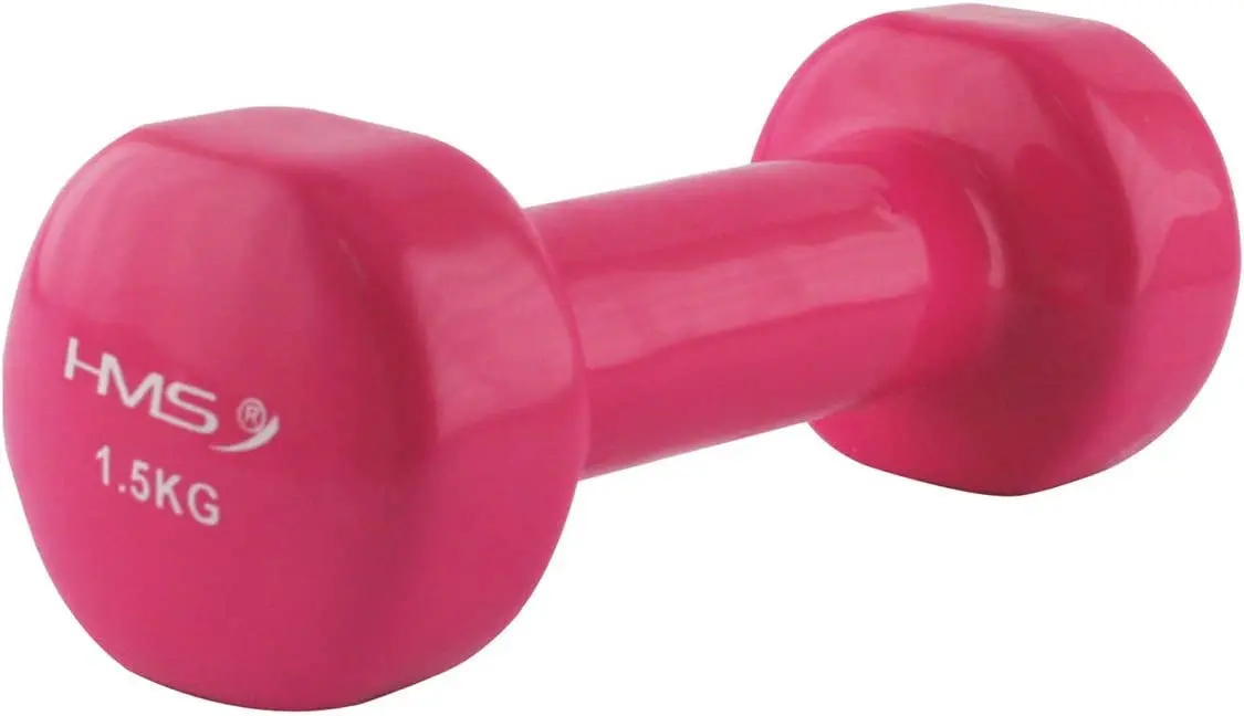 Гантель виниловая HMS 17023 1.5kg (Pink)