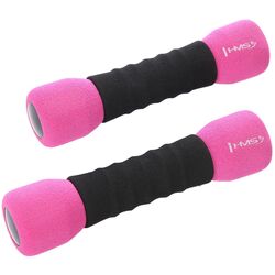 Gantere pentru aerobica Hms CM06 (Black/Pink)