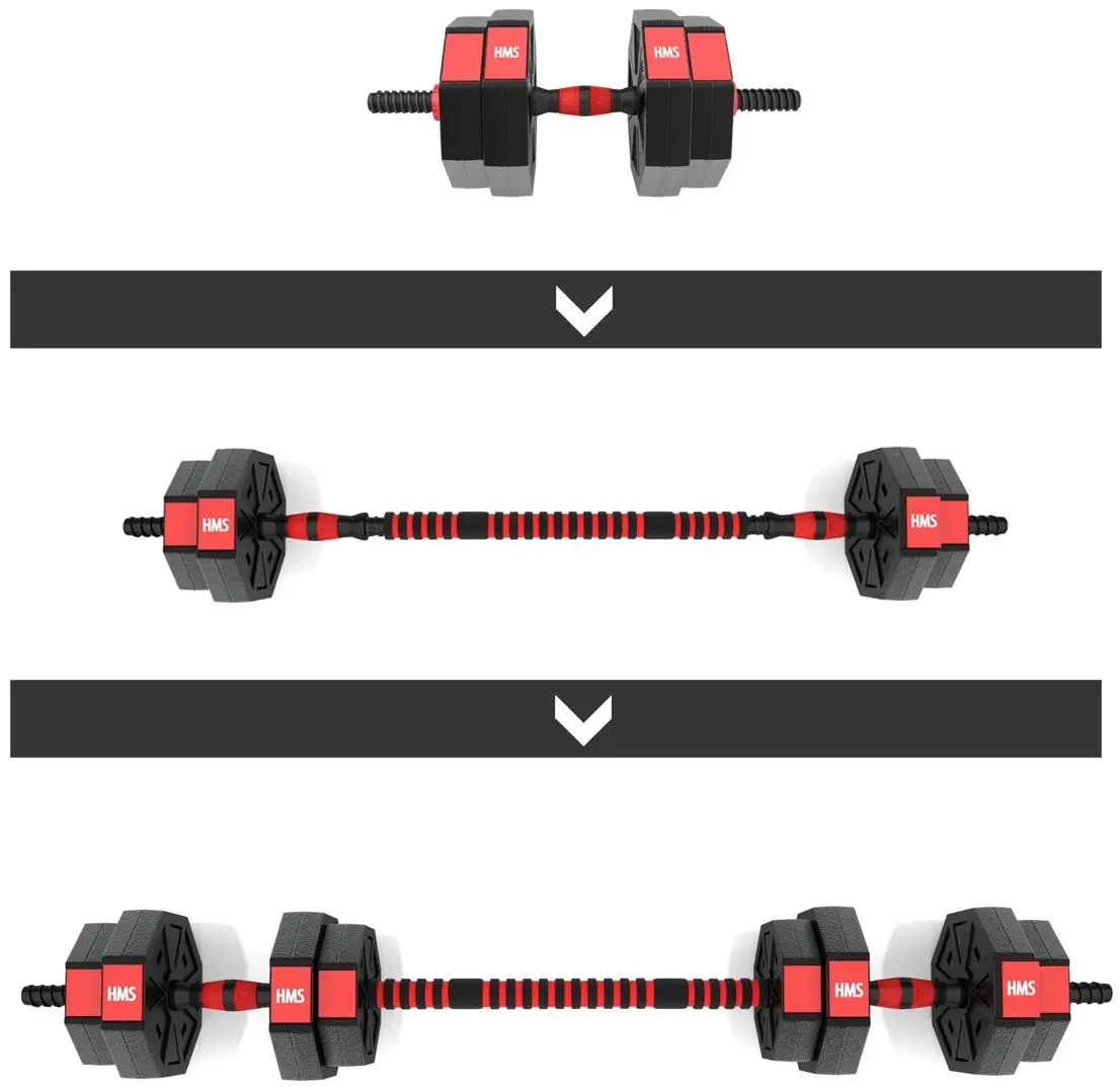 Gantere-haltera 2in1 HMS SGC15 15 kg