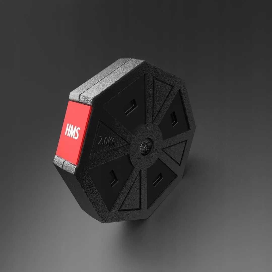 Gantere-haltera 2in1 HMS SGC15 15kg (Black/Red)