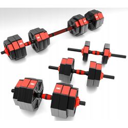 Гантели-штанга 2в1 HMS SGC30 30kg (Black/Red) Thumb