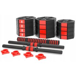Гантели-штанга 2в1 HMS SGC30 30kg (Black/Red) Thumb