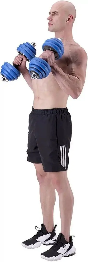 Gantere-haltera 2in1 HMS SGG30 30kg (Black/Blue)