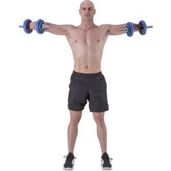 Gantere-haltera 2in1 HMS SGG30 30kg (Black/Blue) Thumb