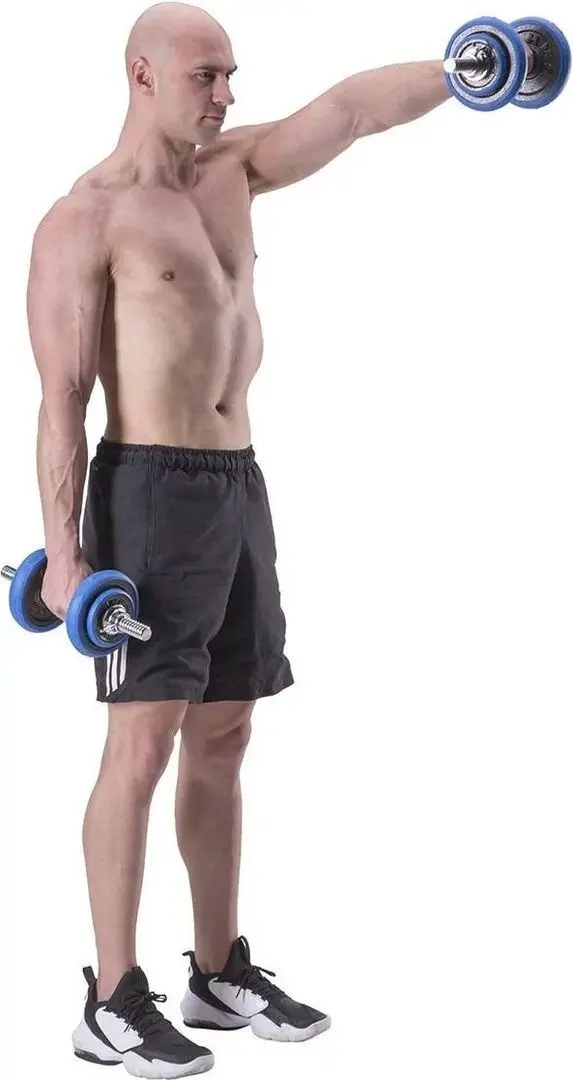 Gantere-haltera 2in1 HMS SGG30 30kg (Black/Blue)