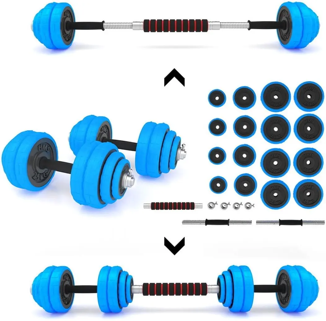 Gantere-haltera 2in1 HMS SGG30 30kg (Black/Blue)