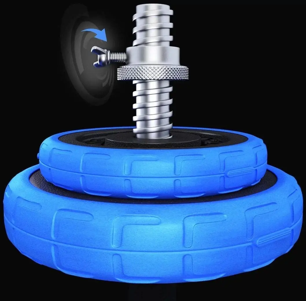 Gantere-haltera 2in1 HMS SGG30 30kg (Black/Blue)