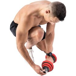 Gantere-haltera 2in1 HMS SGGX20 20kg (Black/Red) Thumb