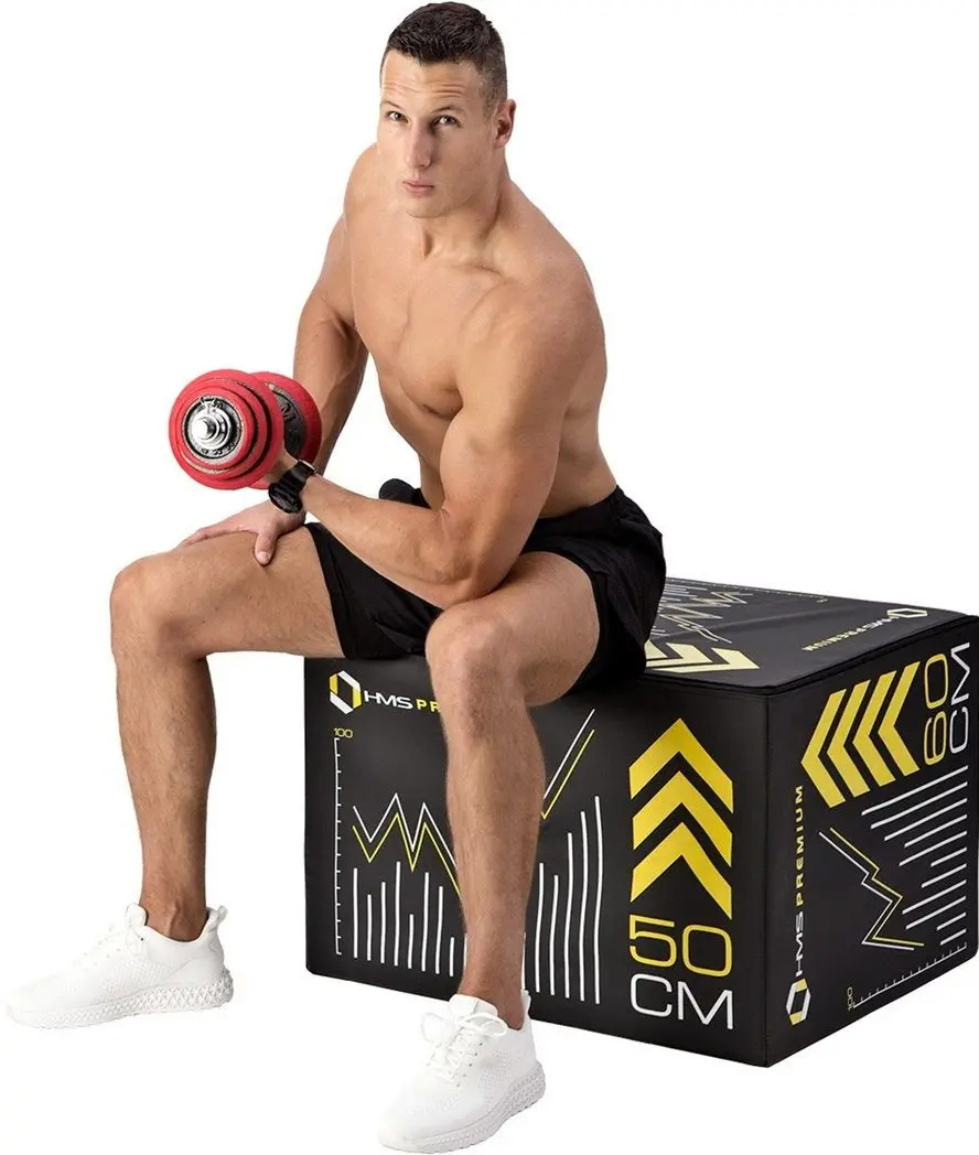 Gantere-haltera 2in1 HMS SGGX20 20kg (Black/Red)