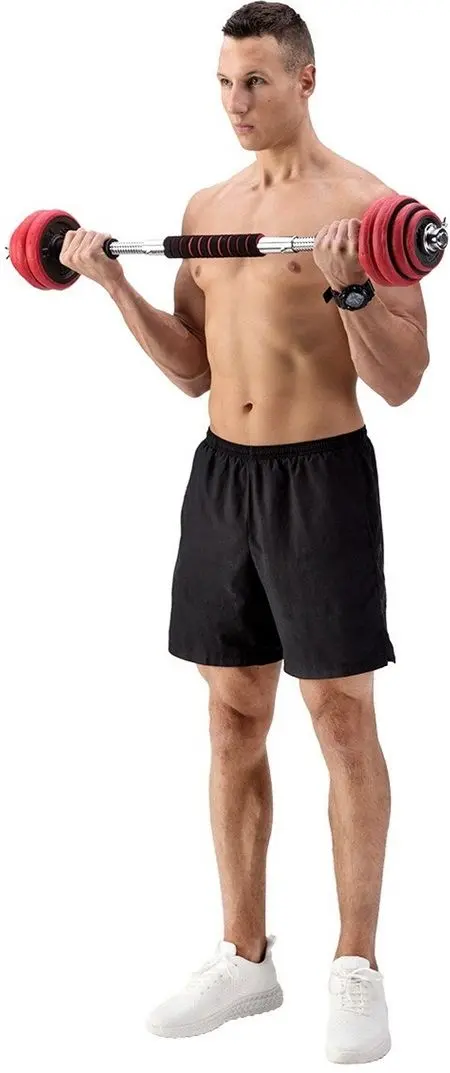 Gantere-haltera 2in1 HMS SGGX20 20kg (Black/Red)