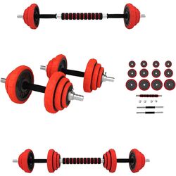 Gantere-haltera 2in1 HMS SGGX20 20kg (Black/Red) Thumb