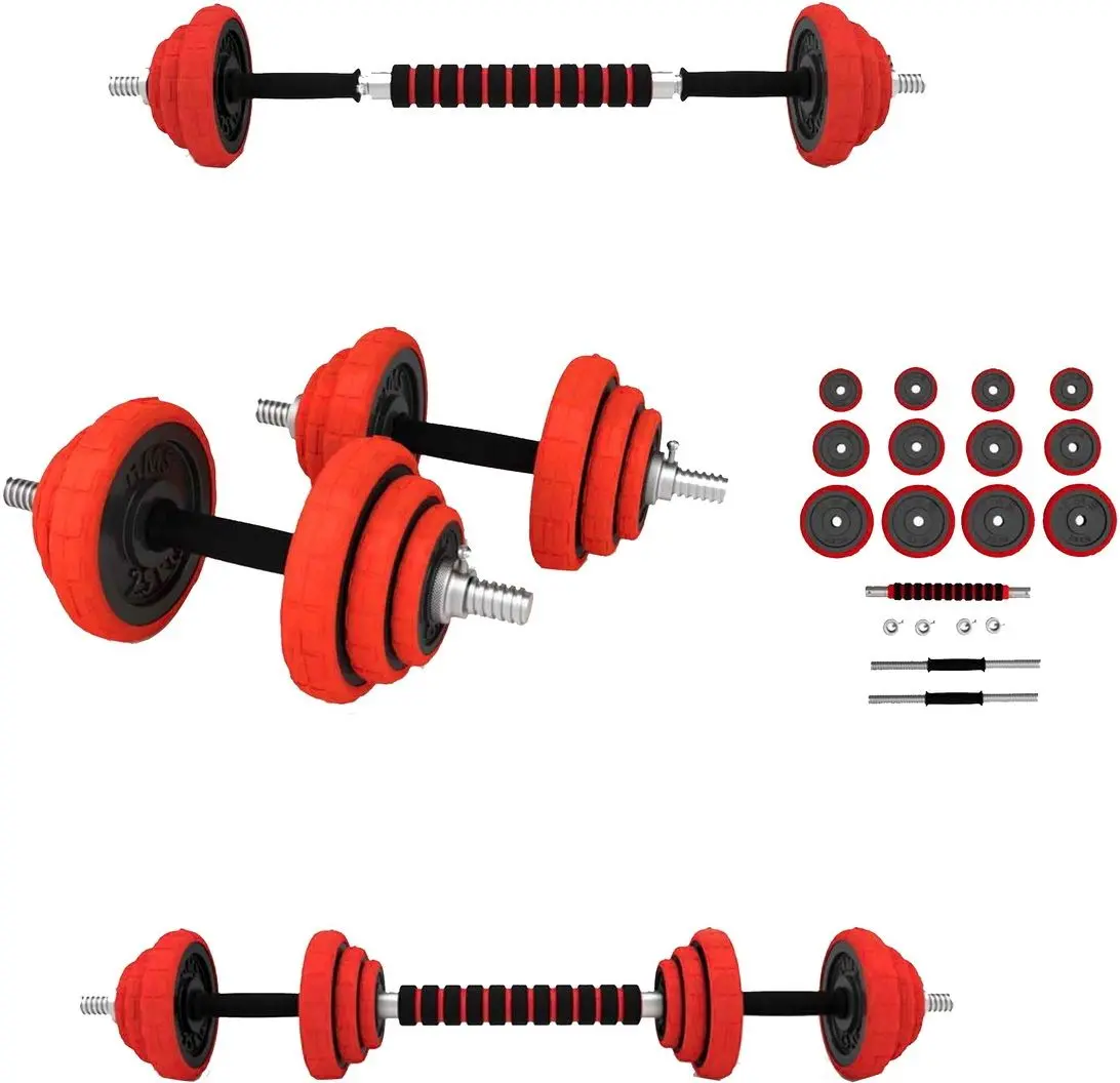 Gantere-haltera 2in1 HMS SGGX20 20kg (Black/Red)