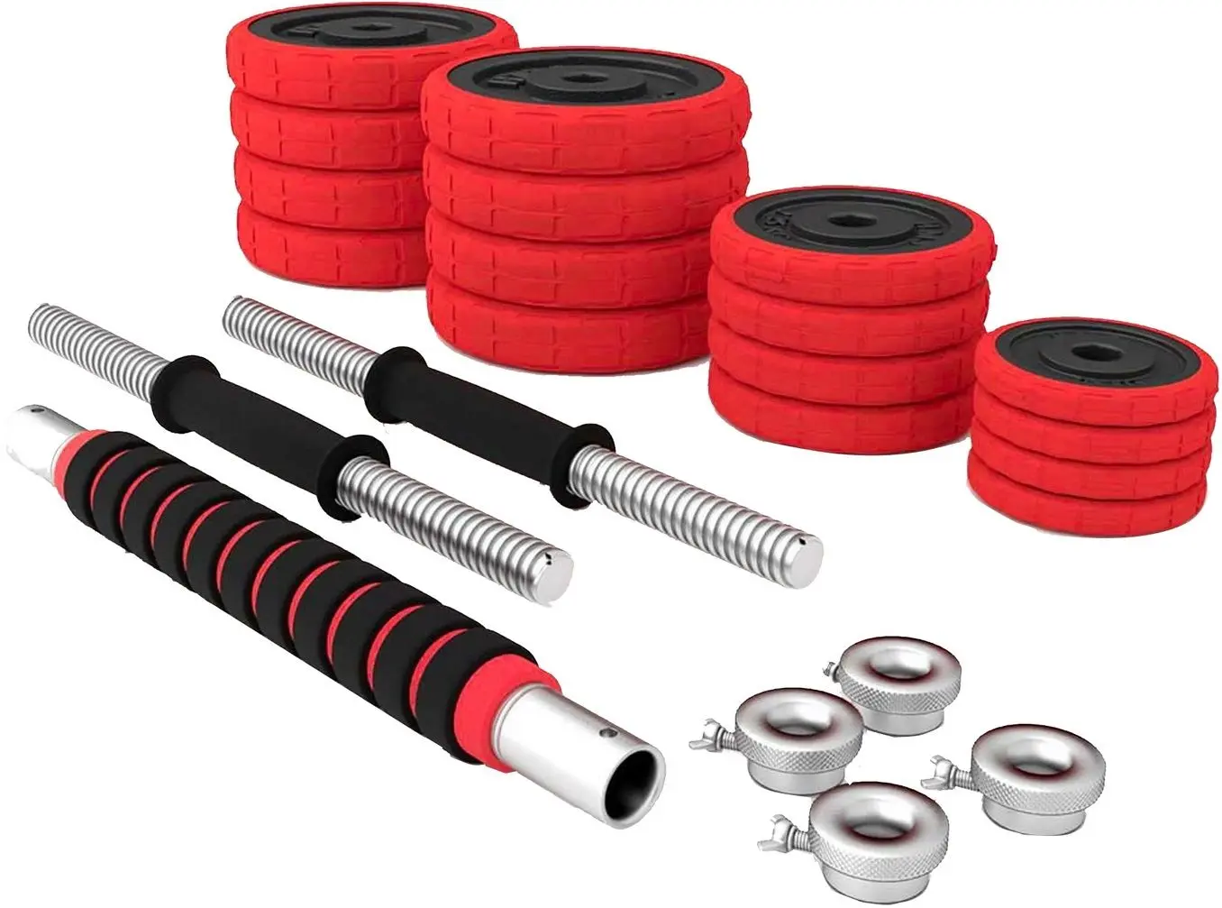 Gantere-haltera 2in1 HMS SGGX20 20kg (Black/Red)