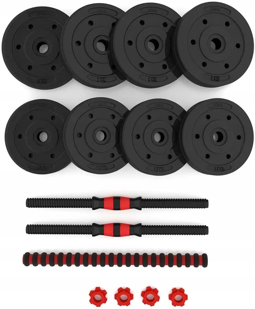 Gantere-haltera 2in1 HMS SGP15 15kg (Black/Red)