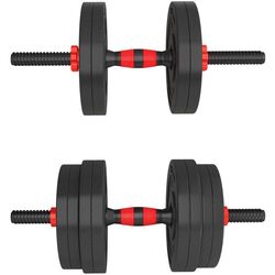 Gantere-haltera 2in1 HMS SGP15 15kg (Black/Red) Thumb