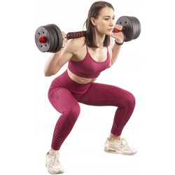 Gantere-haltera 2in1 HMS SGP15 15kg (Black/Red) Thumb