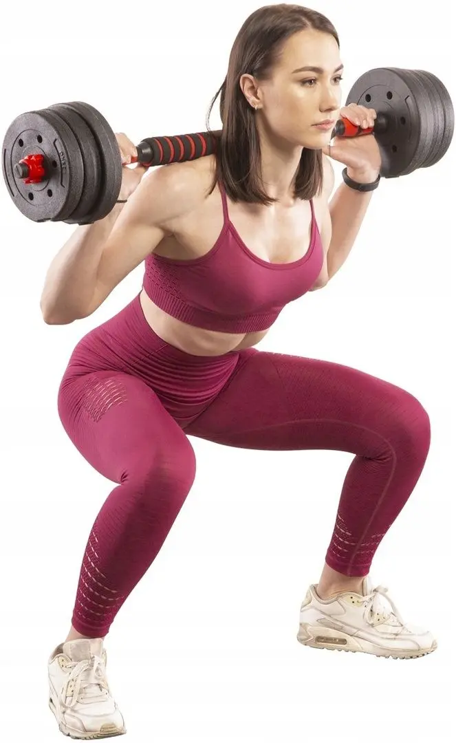 Gantere-haltera 2in1 HMS SGP15 15kg (Black/Red)