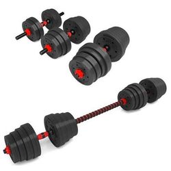 Gantere-haltera 2in1 HMS SGP30 30kg (Black/Red) Thumb