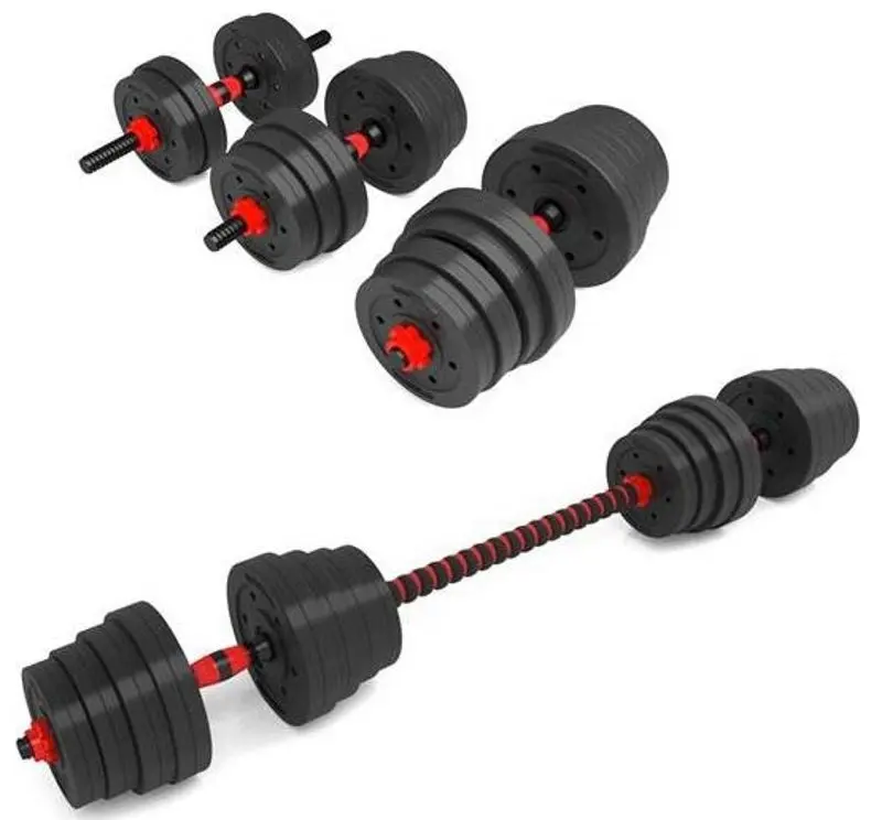 Gantere-haltera 2in1 HMS SGP30 30kg (Black/Red)